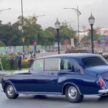 柔佛苏丹乘坐经典款 Rolls-Royce Phantom VI 离开柔佛王宫前往机场, 前往吉隆坡登基成为我国第17任国家元首