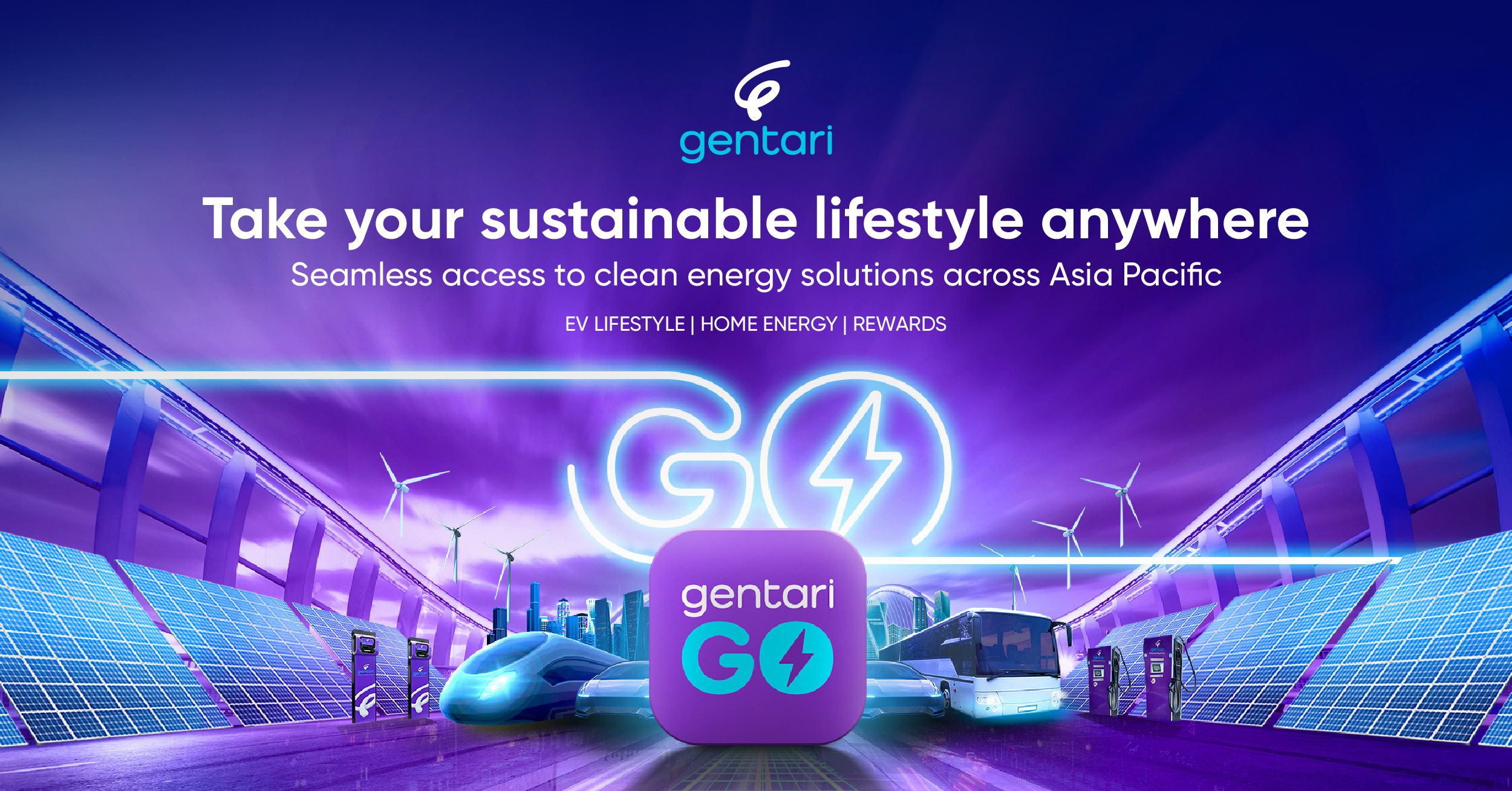 从手机 App Store 下载 Gentari Go 应用程序改用清洁能源