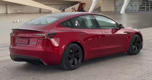 Tesla Model 3 Performance 小改款无伪装曝光, 性能更强