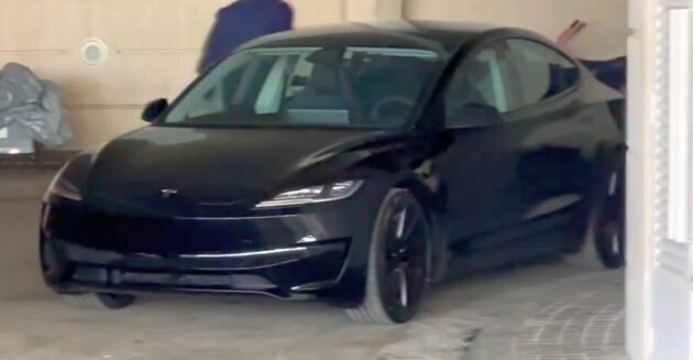 Tesla Model 3 Performance 小改款无伪装曝光, 性能更强