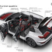 Audi Q6 与 SQ6 e-tron 首发, 最快4.2秒破百, 续航最长625公里, 21分钟可充电至80%, 与 Porsche Macan 同组底盘