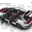 Audi Q6 与 SQ6 e-tron 首发, 最快4.2秒破百, 续航最长625公里, 21分钟可充电至80%, 与 Porsche Macan 同组底盘