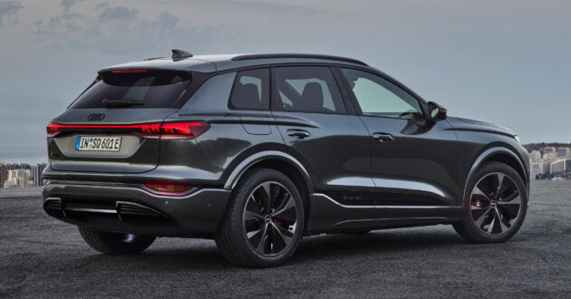 Audi Q6 与 SQ6 e-tron 首发, 最快4.2秒破百, 续航最长625公里, 21分钟可充电至80%, 与 Porsche Macan 同组底盘