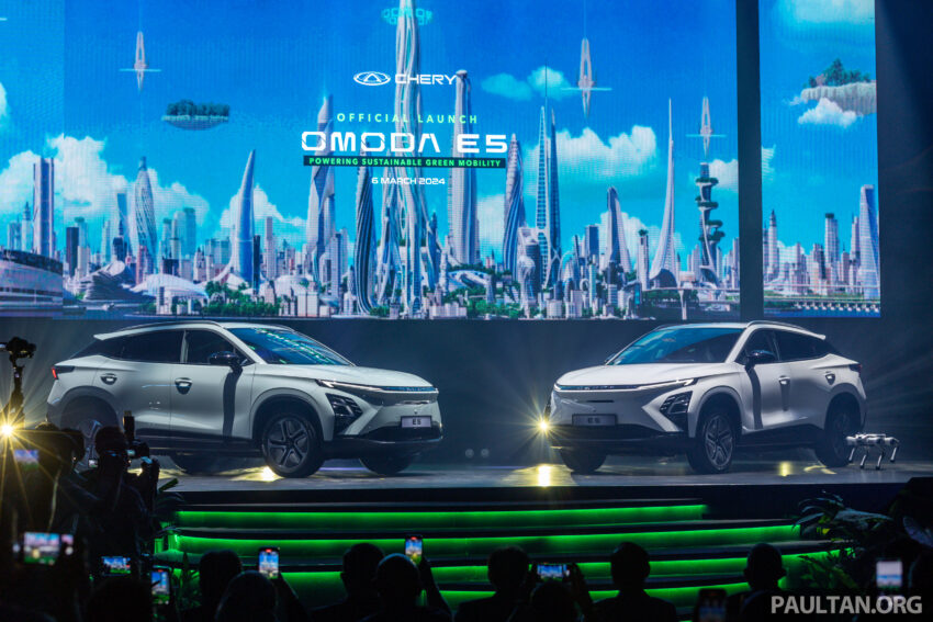 Chery Omoda E5 本地正式发布, 只有单一车型, 续航里程430公里, 30分钟充电至80%, 售价14.7万, 未来将本地组装 250340