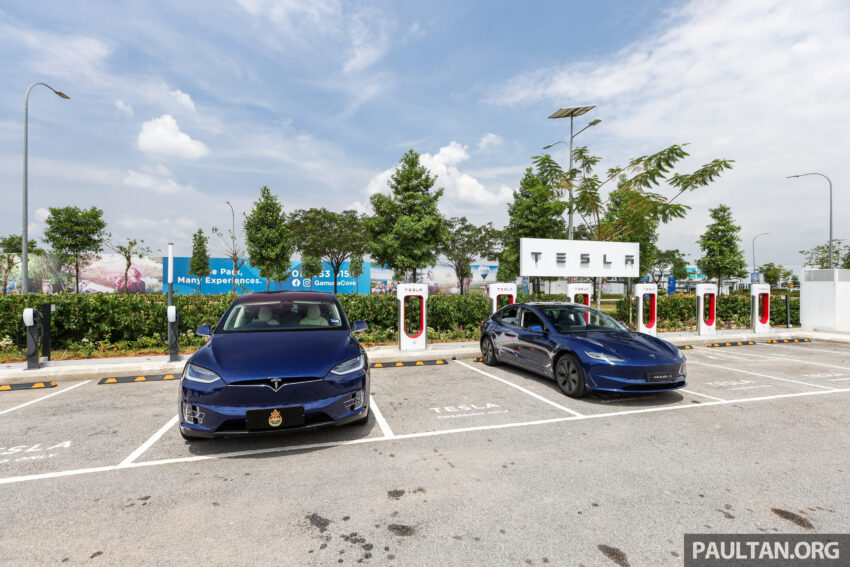 Tesla 于雪州Gamuda Cove启用全东南亚最大的超级充电站, 6个250kW DC快充+18个AC充电桩, RM1.25/kWh 251919