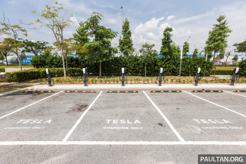 Tesla 于雪州Gamuda Cove启用全东南亚最大的超级充电站, 6个250kW DC快充+18个AC充电桩, RM1.25/kWh 251923