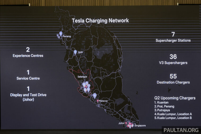 Tesla 于雪州Gamuda Cove启用全东南亚最大的超级充电站, 6个250kW DC快充+18个AC充电桩, RM1.25/kWh 251911
