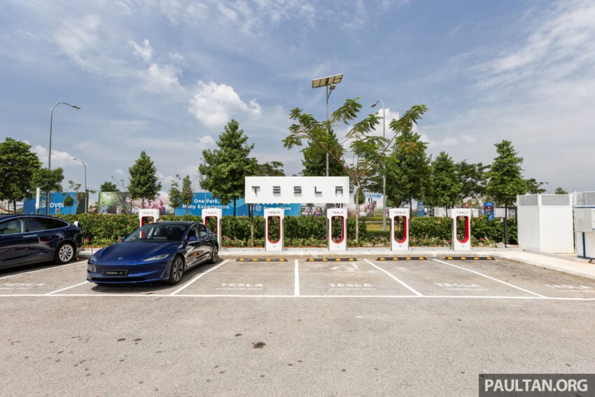Tesla 于雪州Gamuda Cove启用全东南亚最大的超级充电站, 6个250kW DC快充+18个AC充电桩, RM1.25/kWh 251916
