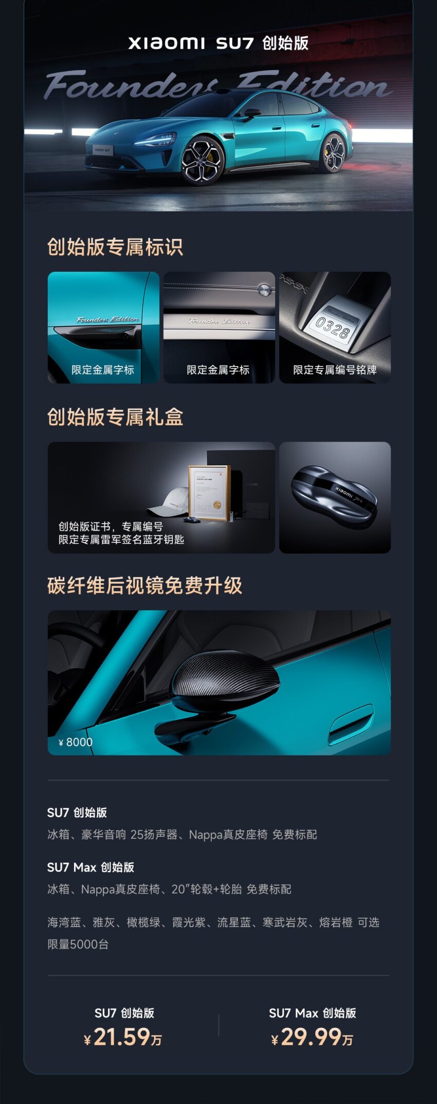 小米 SU7 纯电动四门跑房中国面市！兑马币售RM141k起 252994