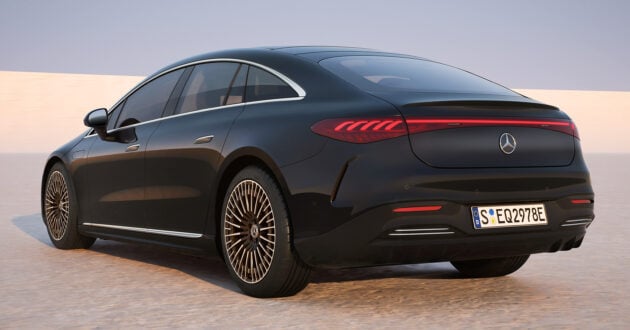 2024 Mercedes-Benz EQS 旗舰纯电四门房车小改款首发, 电池容量变更大, 续航里程最高可达822公里, 配备更丰富