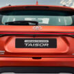 Toyota Urban Cruiser Taisor 印度首发, 与 Suzuki 合作的入门级小型跨界SUV, 有自然进气/涡轮增压汽油引擎可选
