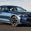 2024 BMW 3系列小改动, 新设计方向盘与新轮圈, 330e PHEV版本搭载更大容量电池, 纯电续航里程如今达101公里
