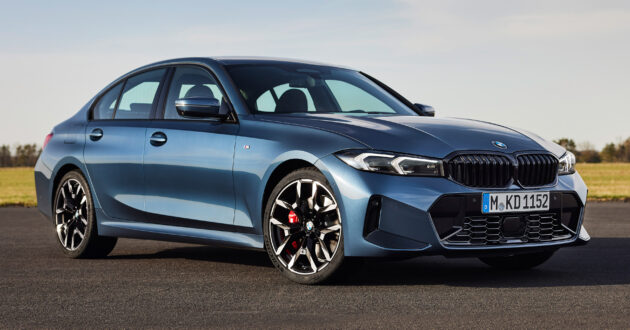 2024 BMW 3系列小改动, 新设计方向盘与新轮圈, 330e PHEV版本搭载更大容量电池, 纯电续航里程如今达101公里