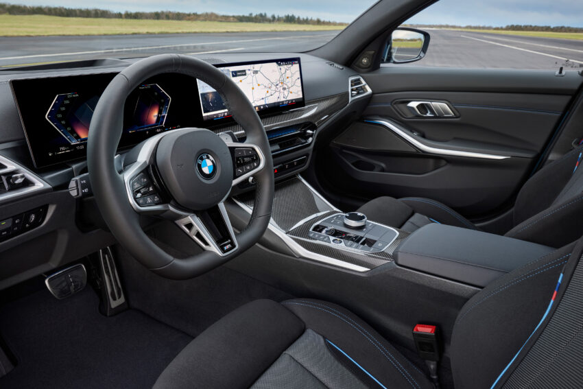 2024 BMW 3系列小改动, 新设计方向盘与新轮圈, 330e PHEV版本搭载更大容量电池, 纯电续航里程如今达101公里 260497