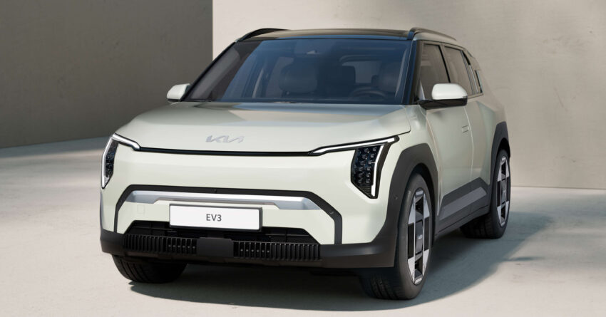 Kia EV3 全球首发, 品牌入门纯电跨界SUV, 7.5秒破百, 续航里程达600公里, 31分钟充电至80%, 今年7月韩国本土上市 260189