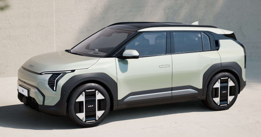Kia EV3 全球首发, 品牌入门纯电跨界SUV, 7.5秒破百, 续航里程达600公里, 31分钟充电至80%, 今年7月韩国本土上市 260192