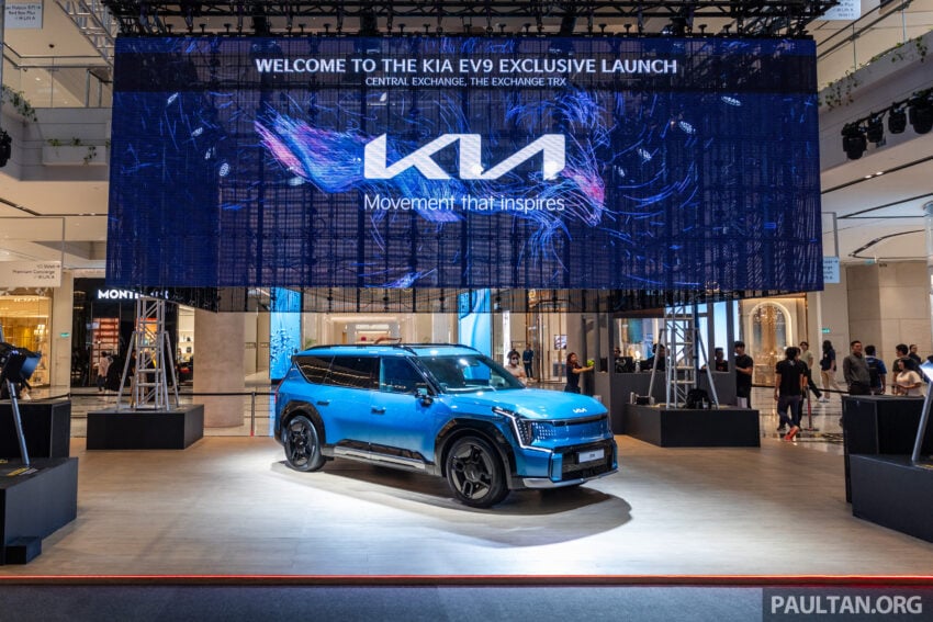 2024 Kia EV9 纯电大型豪华SUV亮相TRX购物中心, 公开对外展示至本周末, 续航里程最长505公里, 售价从37万令吉起 261779