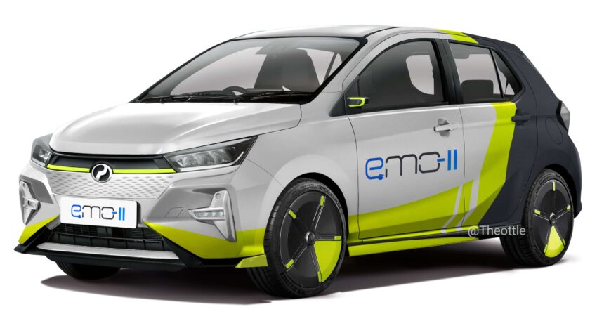 设计师绘 Perodua emo-II 渲染图，纯电版 Axia 长这样？ 261688