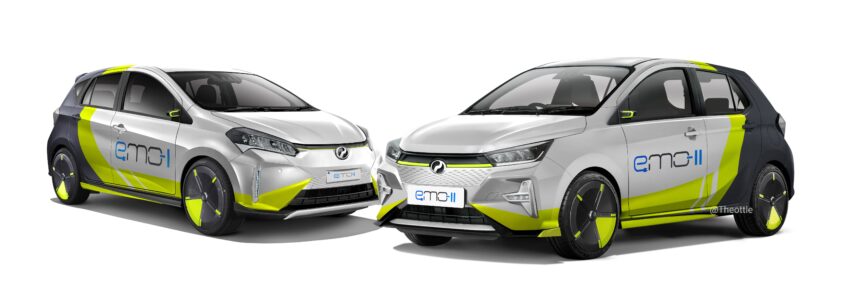 设计师绘 Perodua emo-II 渲染图，纯电版 Axia 长这样？ 261686