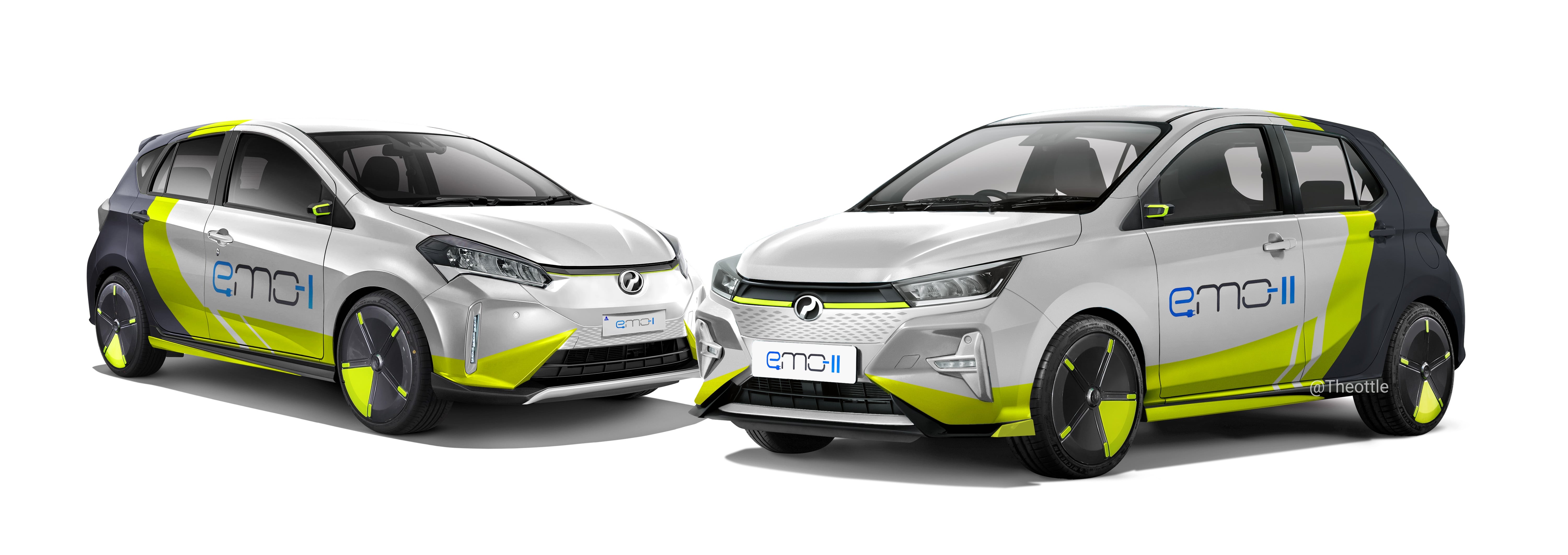 设计师绘 Perodua emo-II 渲染图，纯电版 Axia 长这样？