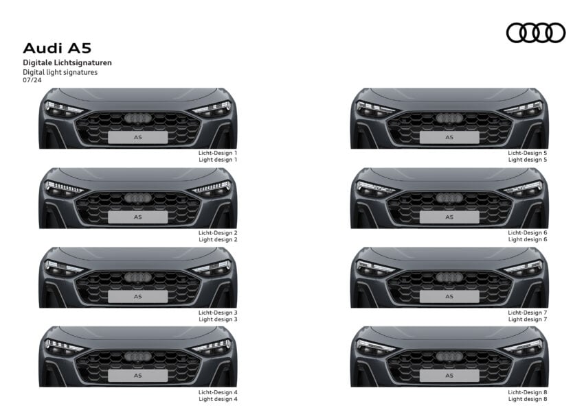 重塑命名体系，新一代 Audi A4 易名为 A5；A5 Sedan、Avant、S5 Avant 官图释出，搭载 ChatGPT AI 声控系统 267021