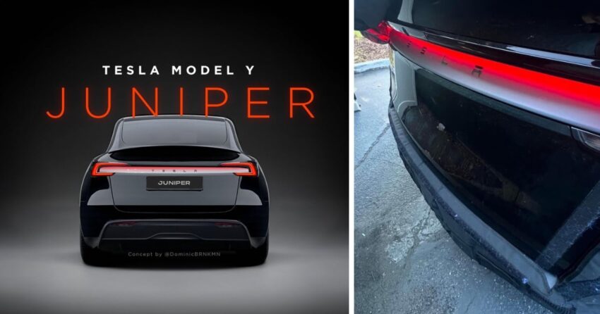 Tesla Model Y Juniper 小改款谍照曝光, 采贯穿式尾灯组 267576