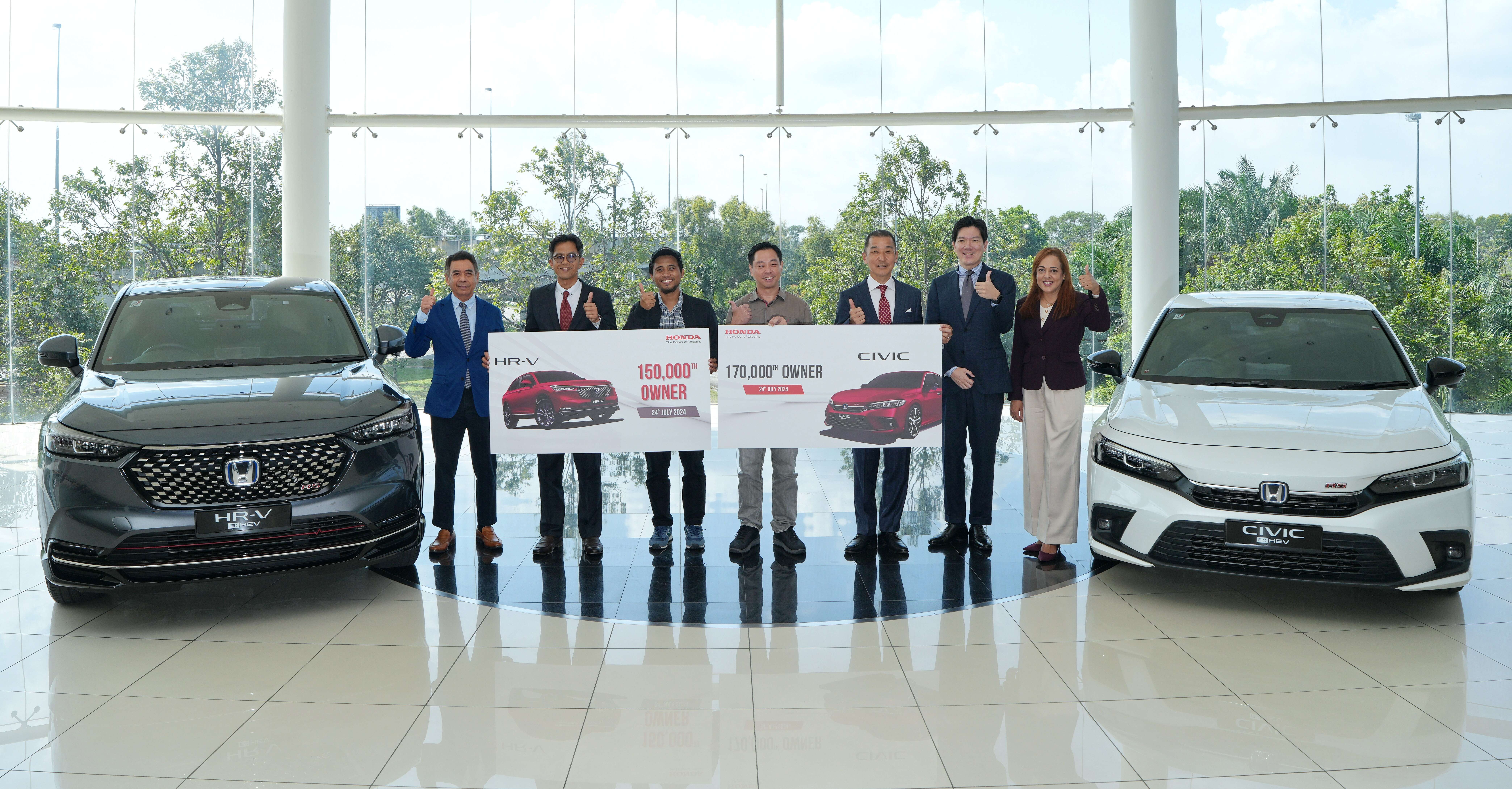 Honda Malaysia 2024上半年销量增长16%，累计售39,226辆！旗下 Civic 和 HR-V 各别突破17万和15万辆销量里程碑