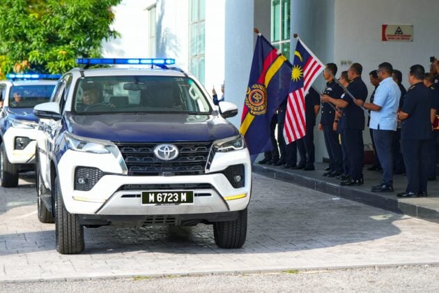 JPJ 接收58辆全新 Toyota Fortuner 巡逻车, 耗资1,040万