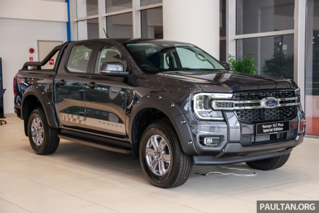 2024 Ford Ranger XLT Plus Special Edition 陈列室新车实拍, 2.0T双涡轮柴油引擎+10AT变速箱, 售价14.4万起