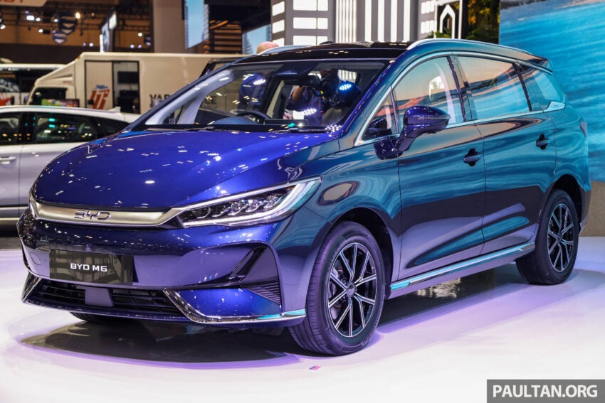 BYD M6 泰国上市, 六人座纯电MPV, 续航里程最长530公里 273372
