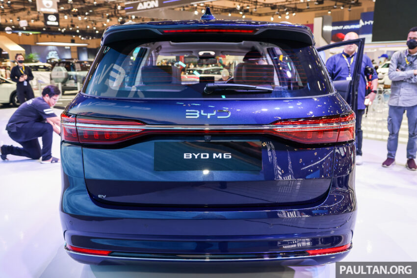BYD M6 泰国上市, 六人座纯电MPV, 续航里程最长530公里 273375
