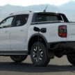 Ford Ranger PHEV 更多细节被公布, 搭载2.3L EcoBoost 四缸涡轮增压汽油引擎, 支持AC充电, 纯电续航里程45公里