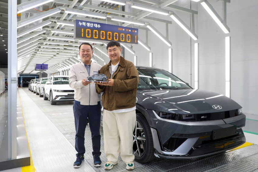 Hyundai 产出第1亿辆新车, Hyundai Ioniq 5 韩国本土下线 275614