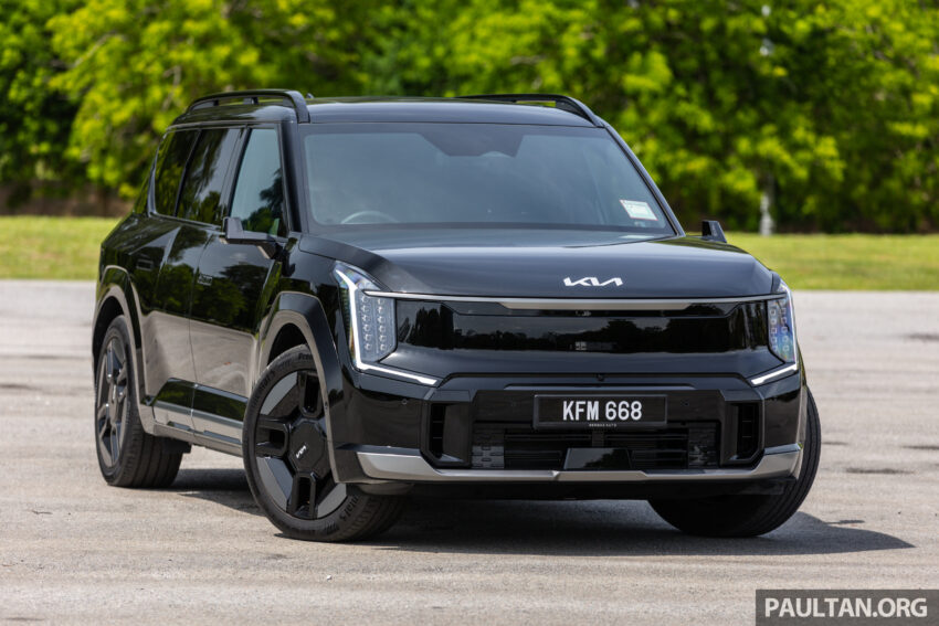 2024 Kia EV9 六人座实拍+简单试驾心得分享: 要价37.5万的纯电动大型豪华SUV, 科技感拉满但有些配备不太实际? 277896