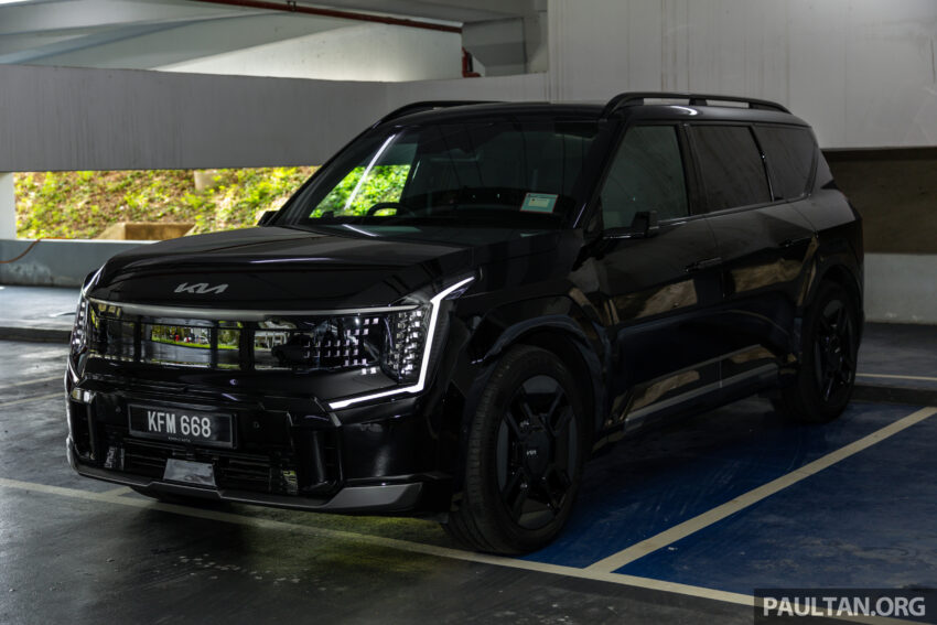 2024 Kia EV9 六人座实拍+简单试驾心得分享: 要价37.5万的纯电动大型豪华SUV, 科技感拉满但有些配备不太实际? 277938