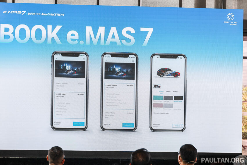 Proton eMAS 7 正式开放接单, 有标准与增程版可选, 续航里程达410公里, 6.9秒破百, 预估价12万令吉起, 12月上市 280080