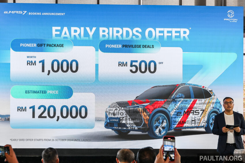 Proton eMAS 7 正式开放接单, 有标准与增程版可选, 续航里程达410公里, 6.9秒破百, 预估价12万令吉起, 12月上市 280085