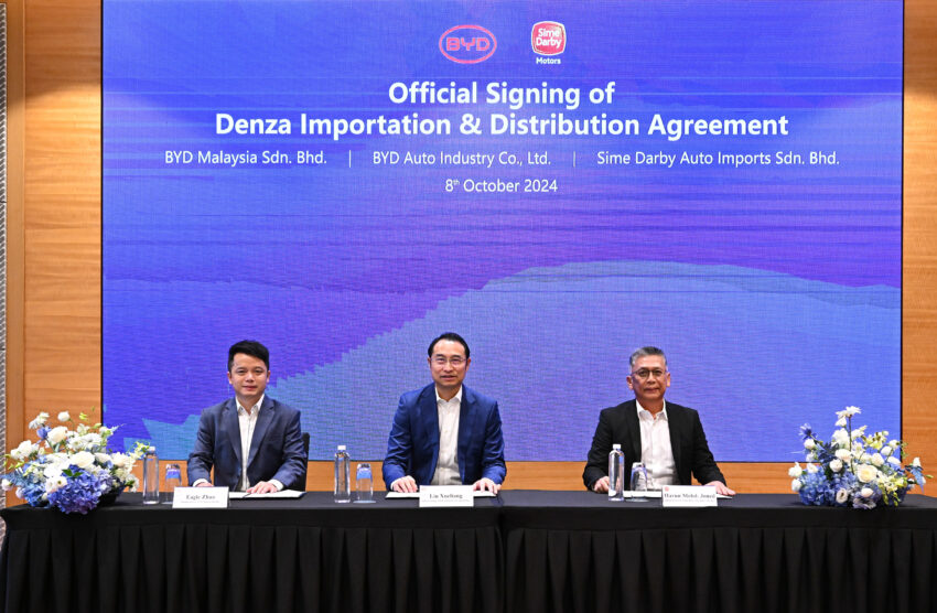 比亚迪汽车工业委任 Sime Darby Auto Imports 为子品牌腾势 Denza 的官方进口商；BYD Malaysia 为官方经销商 276794