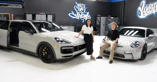 有钱人的玩具! Mark Zuckerberg 量身订造加长版 Porsche Cayenne Turbo GT, 两侧加装电动侧滑门, 摇身变成MPV!