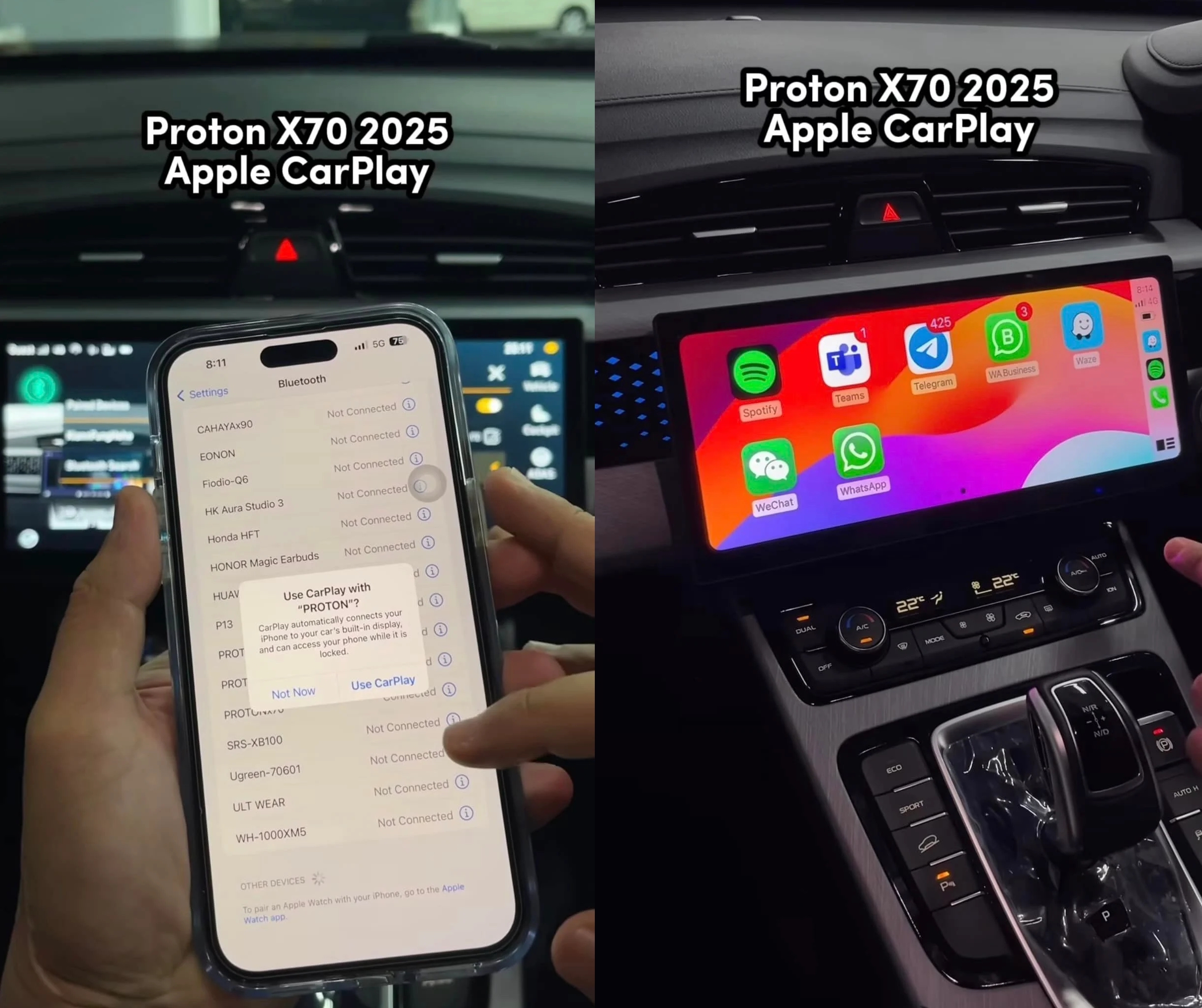 2025 Proton X70 小改款 OTA 更新获无线 Apple CarPlay