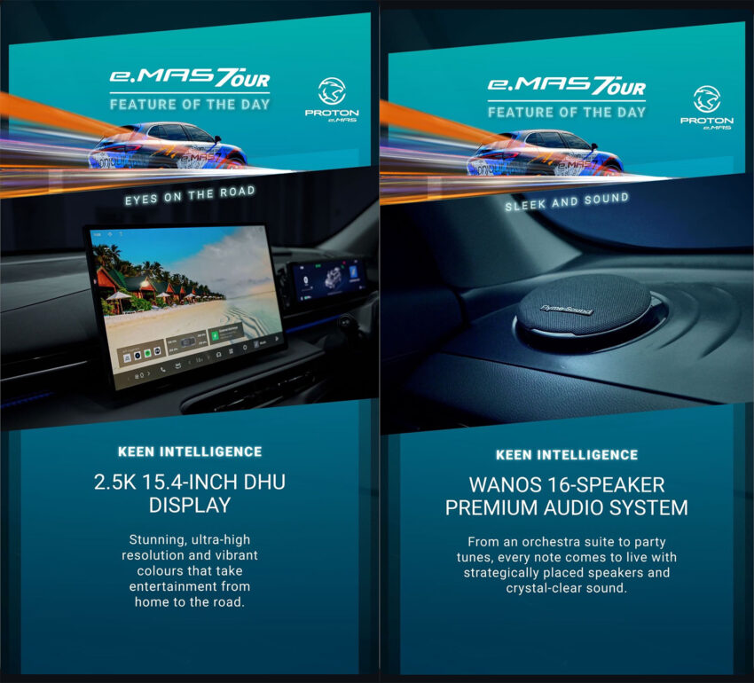 Proton eMAS 7 内装部份规格获预告, 15.4寸2.5K解析度荧幕, 7Nm工艺制程车载芯片, Flyme Sound 16支音响喇叭! 279002