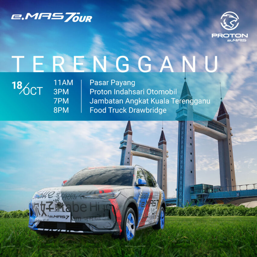 Proton eMas 7 Tour 已到访东海岸！下周末即将在 ACE 2024 大马汽车展销会亮相；接下来准备前往沙巴和砂拉越 279149