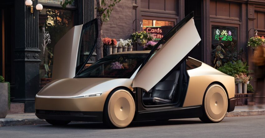Tesla Robotaxi 与 Robovan 全球首发, 全自动无人驾驶电动车与电动巴士, 2026年开始投入量产, 售价3万美元以下 277576