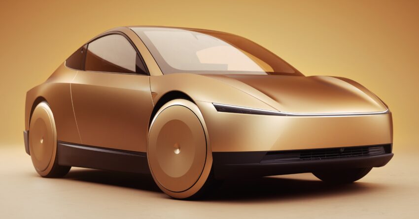 Tesla Robotaxi 与 Robovan 全球首发, 全自动无人驾驶电动车与电动巴士, 2026年开始投入量产, 售价3万美元以下 277589