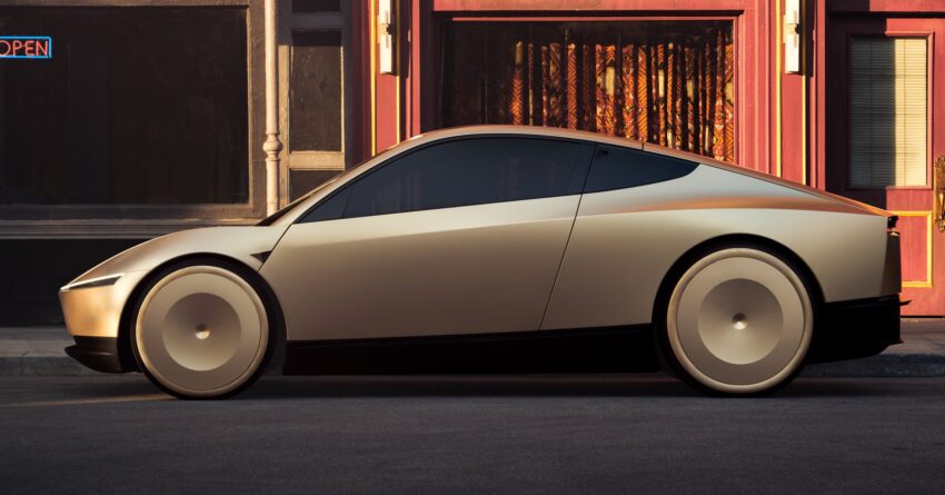 Tesla Robotaxi 与 Robovan 全球首发, 全自动无人驾驶电动车与电动巴士, 2026年开始投入量产, 售价3万美元以下 277577