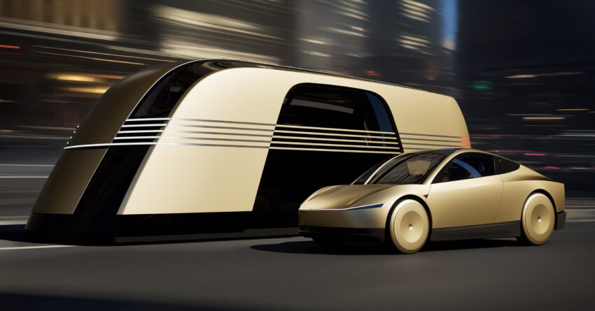 Tesla Robotaxi 与 Robovan 全球首发, 全自动无人驾驶电动车与电动巴士, 2026年开始投入量产, 售价3万美元以下 277601