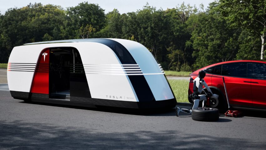 Tesla Robotaxi 与 Robovan 全球首发, 全自动无人驾驶电动车与电动巴士, 2026年开始投入量产, 售价3万美元以下 277611