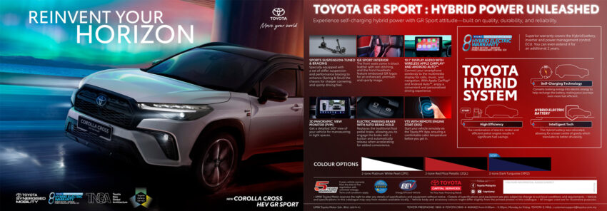 Toyota Corolla Cross Hybrid 小改款本地开放接单, 外型小改, 荧幕尺寸更大, 终于有电子手煞, 预估价14万令吉起 281688