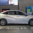广汽埃安 GAC Aion ES 纯电四门房车本地正式发布, 续航里程可达442公里, 半小时充电至80%, 售价10.7万令吉