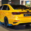 Proton S70 Concept 运动型概念车登场！金黄配色搭黑色细节化处理，配大尺寸轮毂、大尾翼、更激进外观空力套件